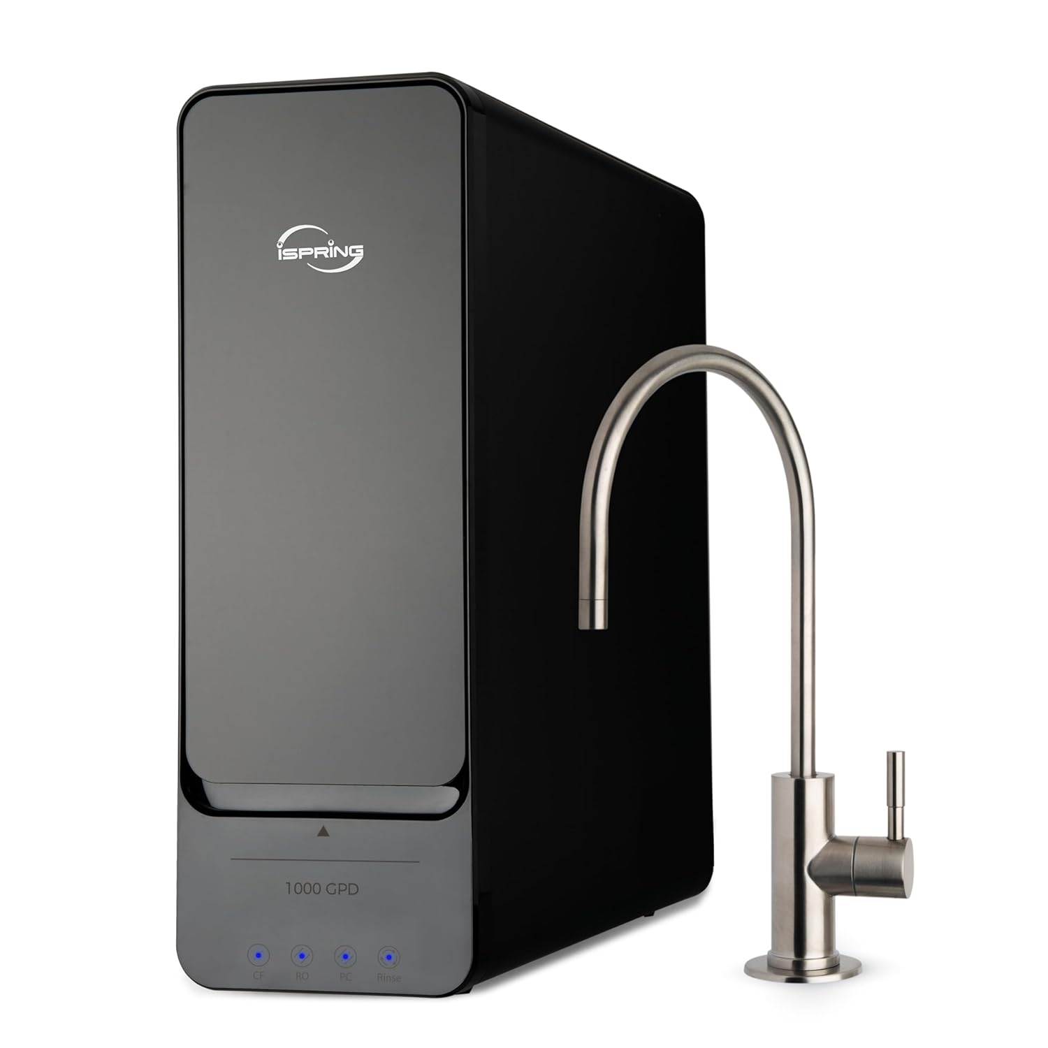 iSpring RO1000-BN with brushed nickel faucet