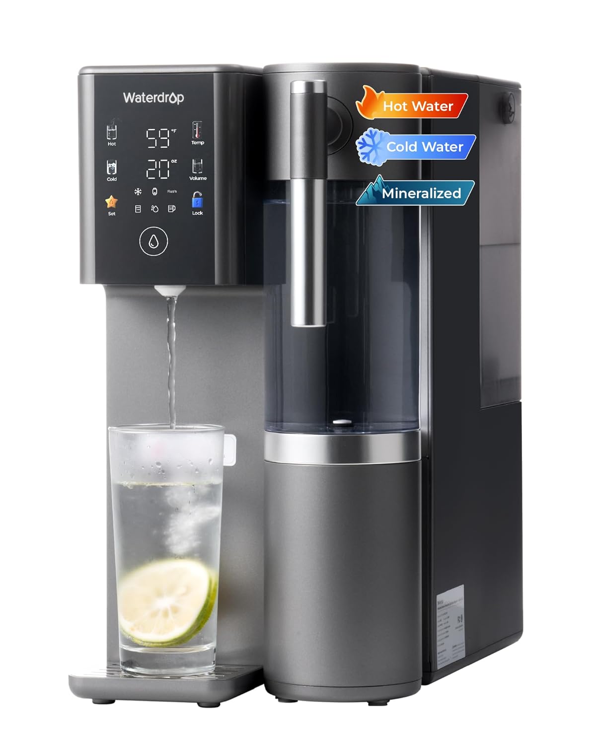 Waterdrop WD-A2 countertop RO hot and cold water dispenser