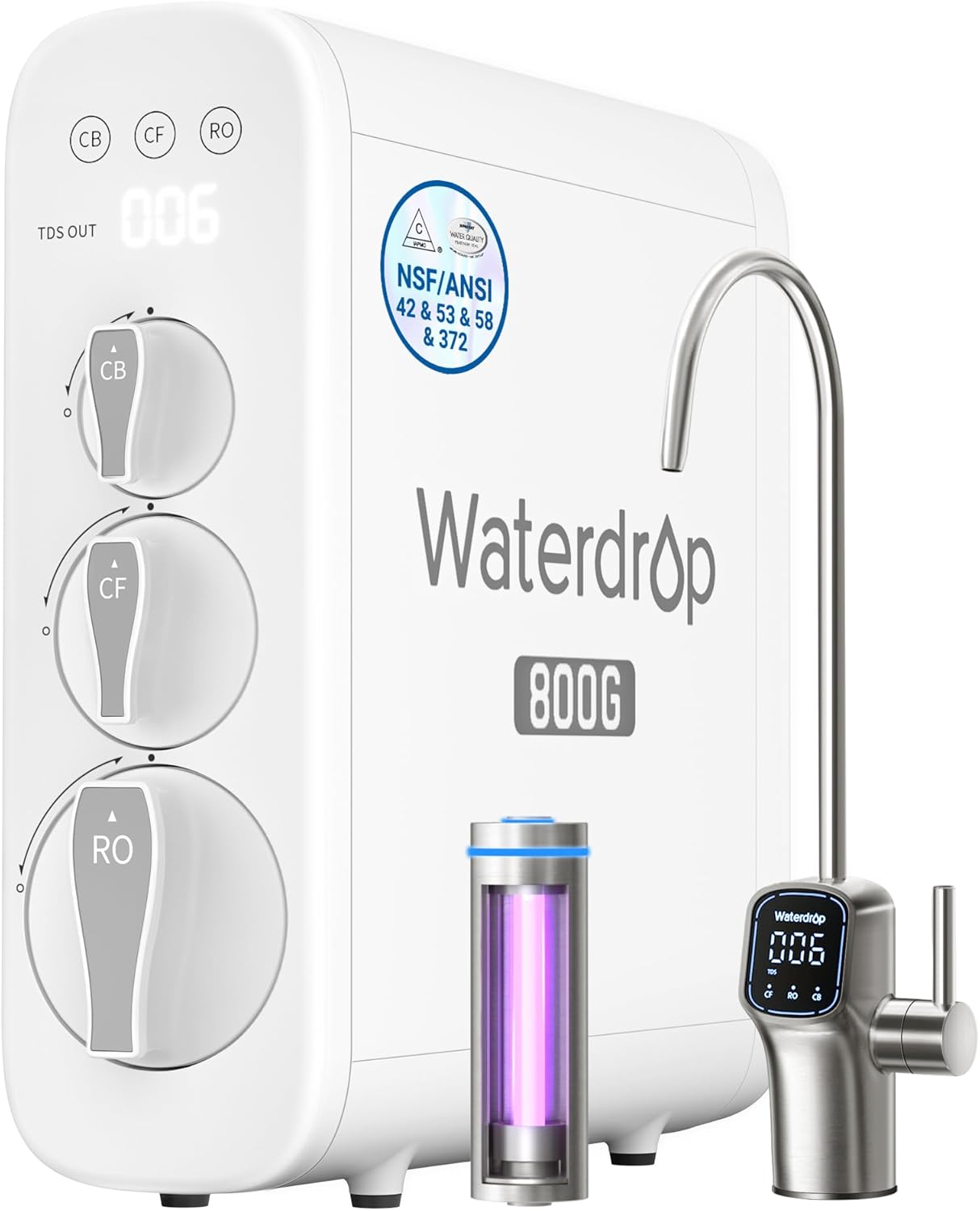 Waterdrop G3P800 under-sink RO